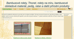 Desktop Screenshot of cz.bambusratan.com